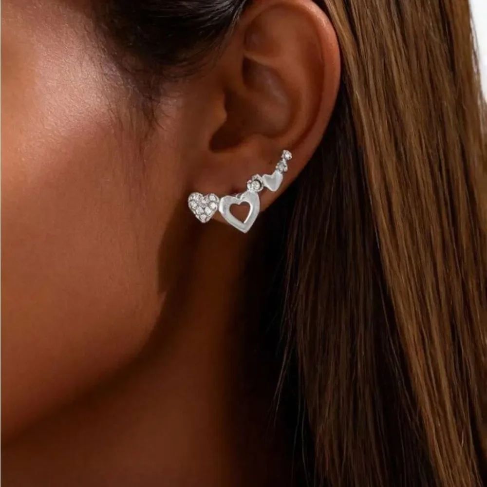 Diamond Heart Earrings #2043